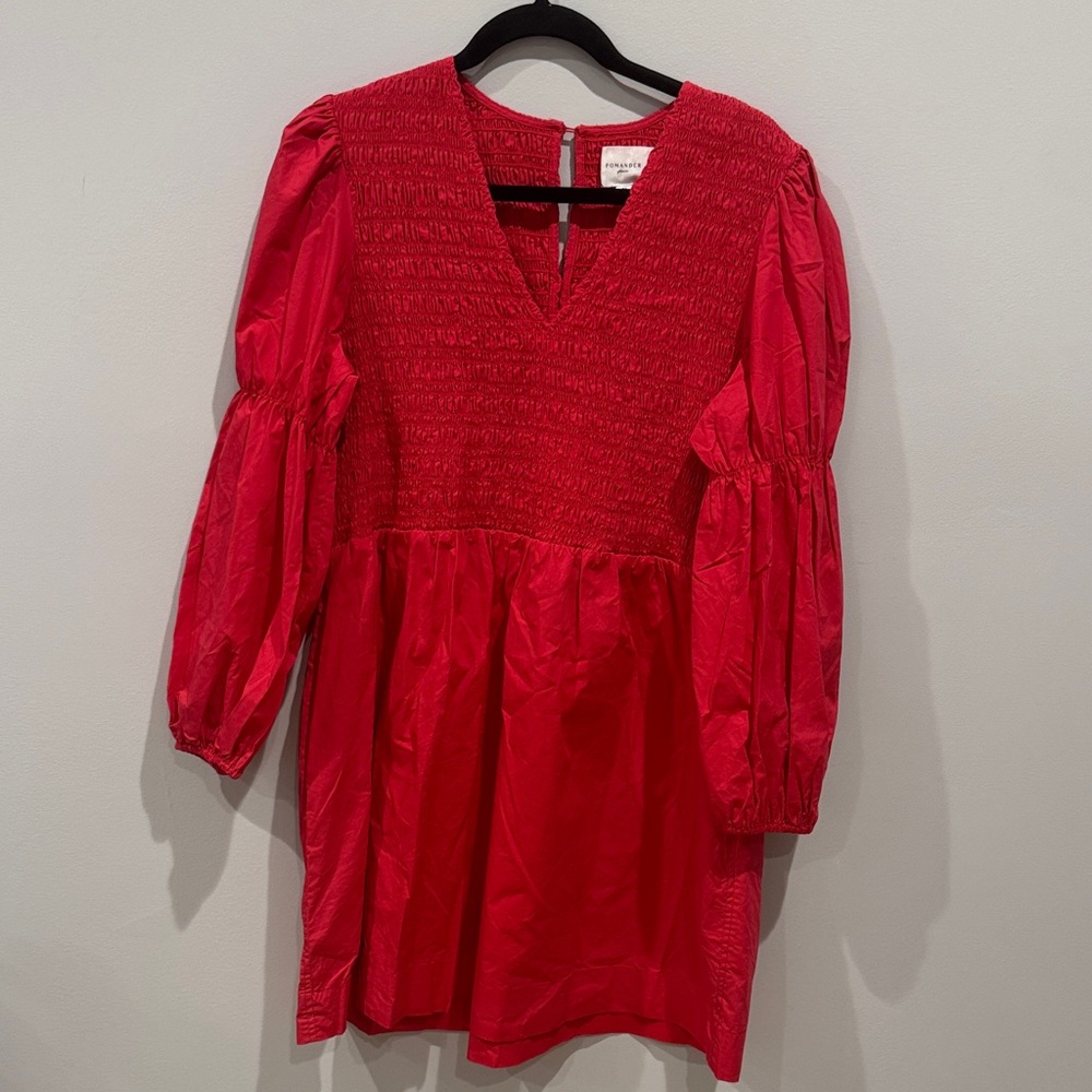 Pomander Place Red Long Sleeve Dress
